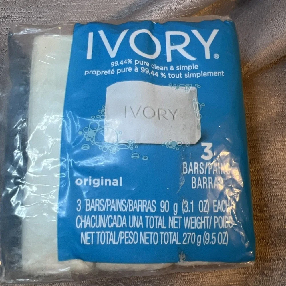 Vintage Original Ivory Bar Soap 3 Pack 9.5oz 99.44% Pure Clean Simple SEALED